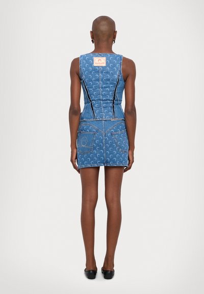 MARINE SERRE MOON LASER CORSET - Top - light blue