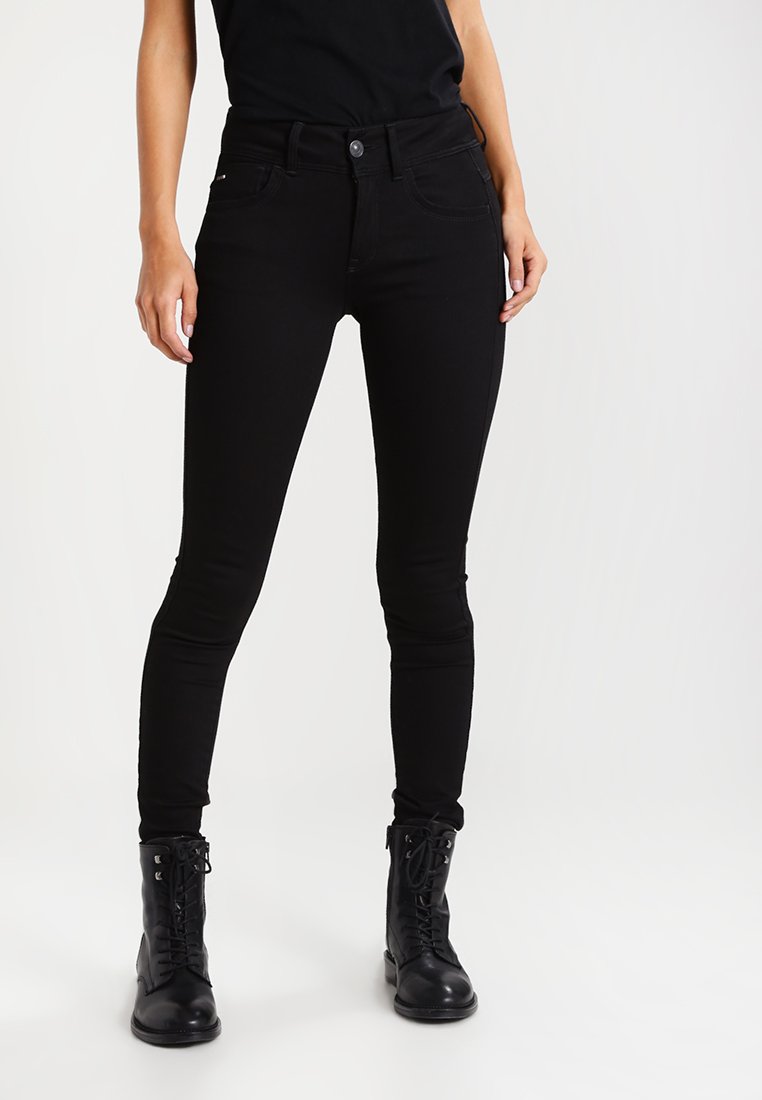 G-Star - LYNN MID SUPER SKINNY  - Jeans Skinny Fit - yield black ultimate stretch denim, Förstora