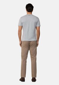 Hackett London Jednoduché tričko - light grey marl