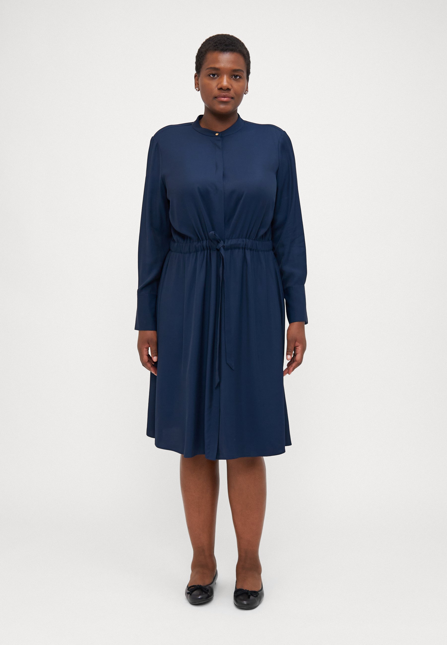 Tommy Hilfiger Curve SOFT SHIRT DRESS - Shirt dress - dark night navy/dark  blue - Zalando