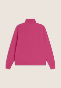 Freddy CON COLLO ALTO E DETTAGLI FLOREALI - Felpa con zip - beetroot purple