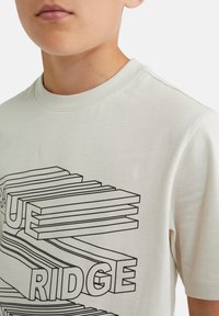 WE Fashion BLUE RIDGE - Marškinėliai su spaudiniu - beige