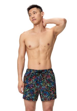 Speedo, A/O PRNT REDONDO EDG VLY 14" BLK - Shorts da mare - anthracite high risk red