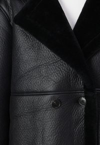 VILA VIMELLA LONG COAT - Talvemantel - black