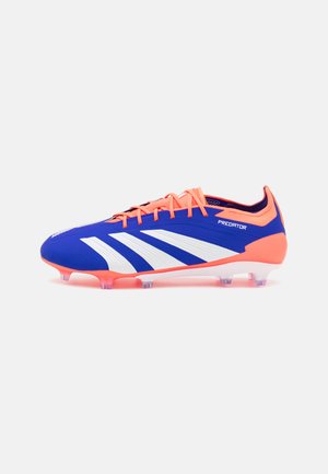 adidas Performance PREDATOR ELITE FIRM GROUND - Scarpe da calcio per terreni duri - lucid blue/footwear white/solar red