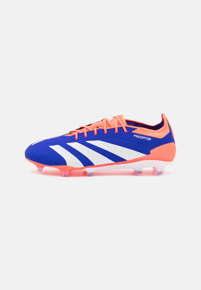 adidas Performance PREDATOR ELITE FIRM GROUND - Scarpe da calcio per terreni duri - lucid blue/footwear white/solar red