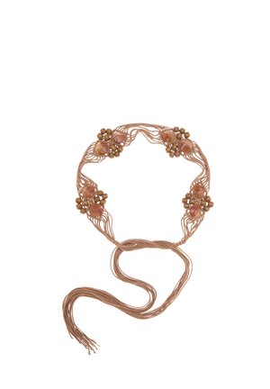 IZIA, IZIA BRAIDED BELT - Cadena corporal - brown