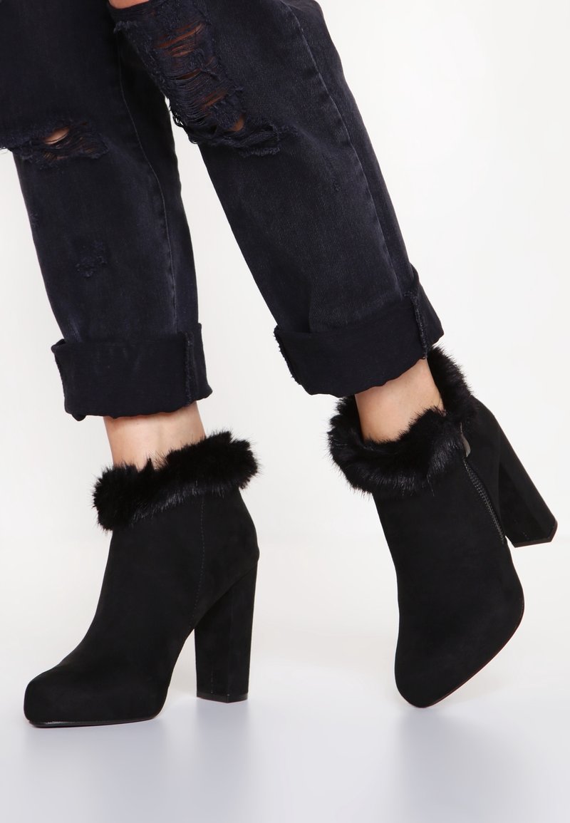 Anna Field Botines de tacón - black
