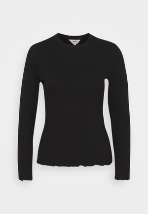 Selected Femme SLFANNA CREW NECK TEE - Longsleeve - snow white/wit
