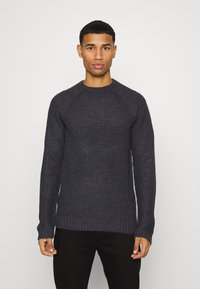 Only & Sons ONSKELVIN STRUC CREW NECK - Camisola - dark grey melange