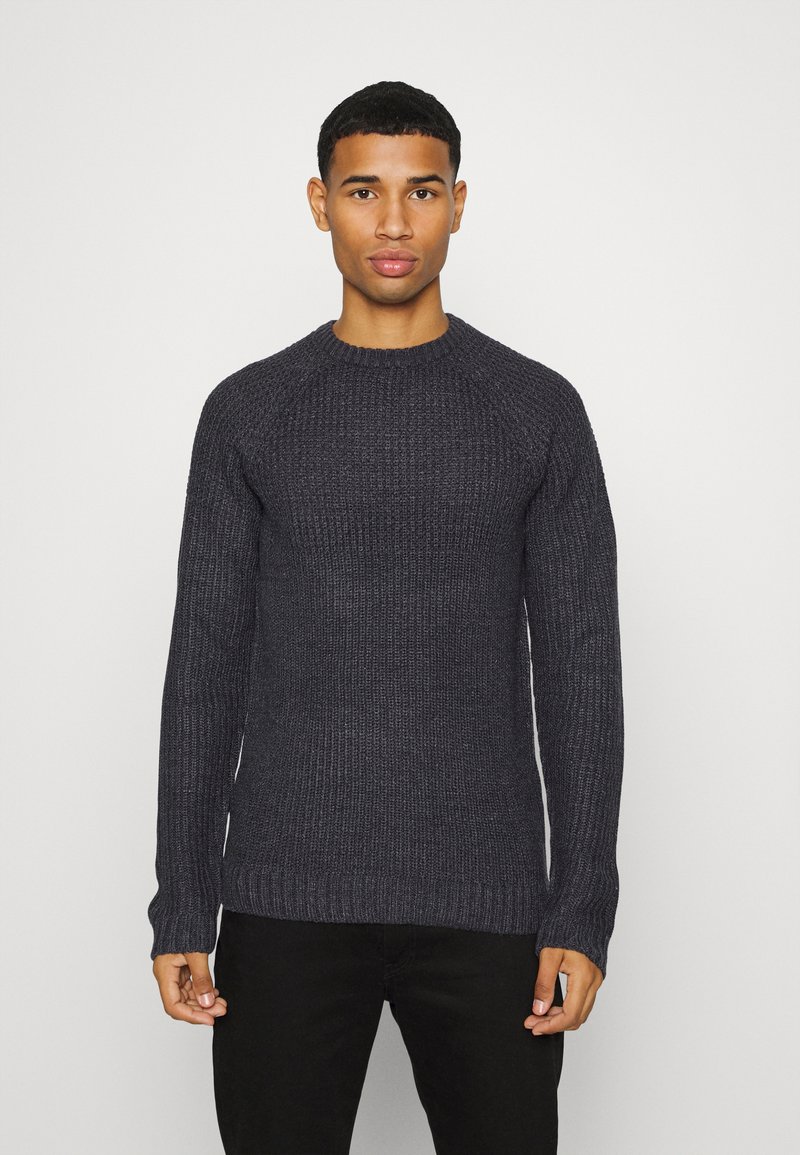 Only & Sons ONSKELVIN STRUC CREW NECK - Camisola - dark grey melange