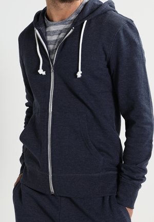 Sweatjacke - mottled dark blue