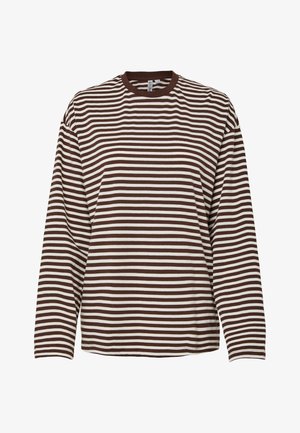 Pieces SADIE LS - Maglietta a manica lunga - hot fudge