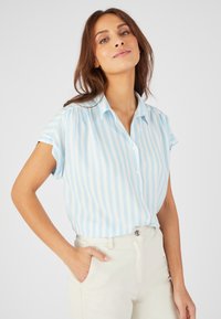 Damart Overhemdblouse - bleu rayé
