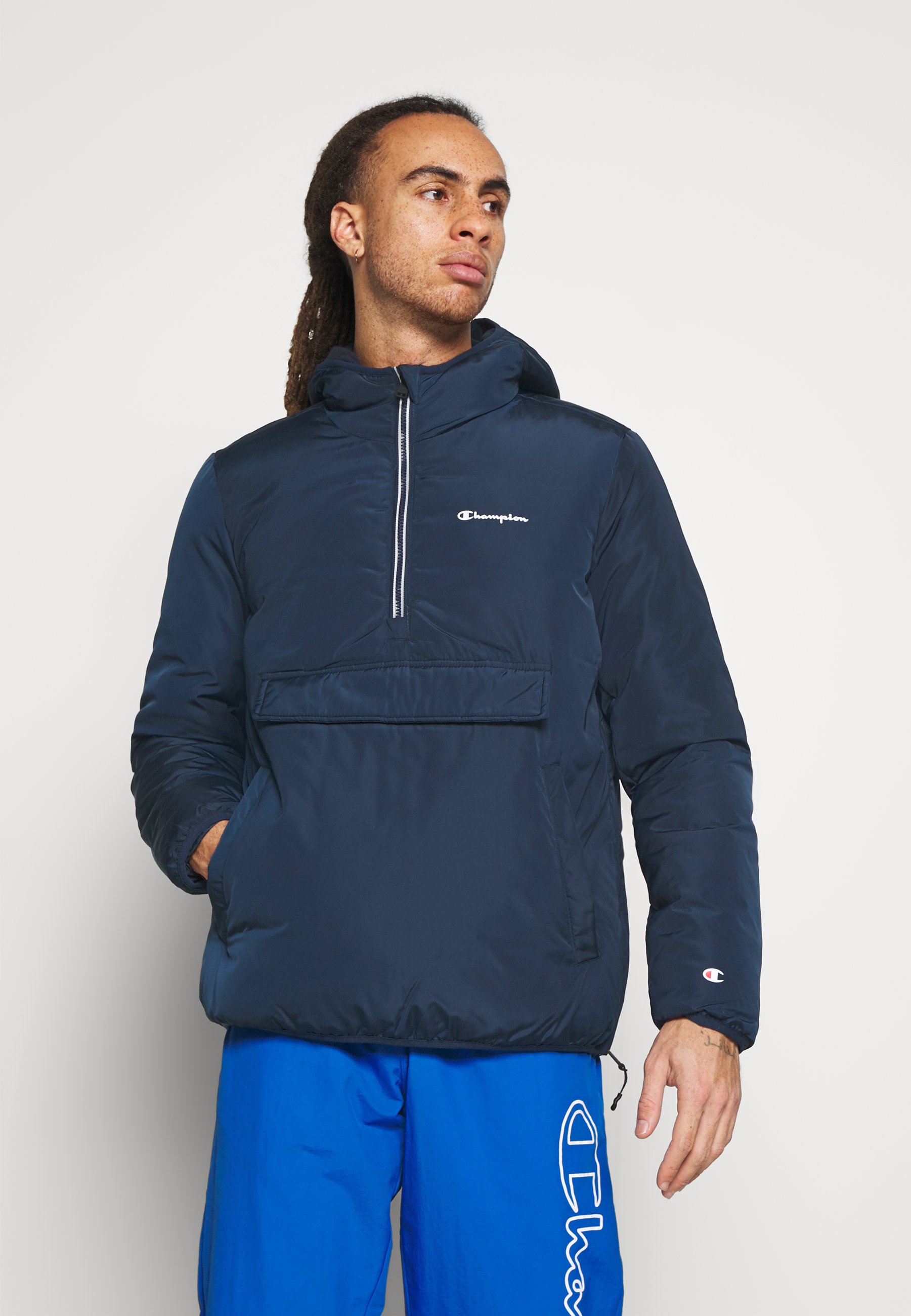 blue champion windbreaker