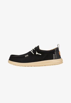 HEYDUDE Wally Hickory Denim - Slip-On Schuhe - Náuticos - black tan