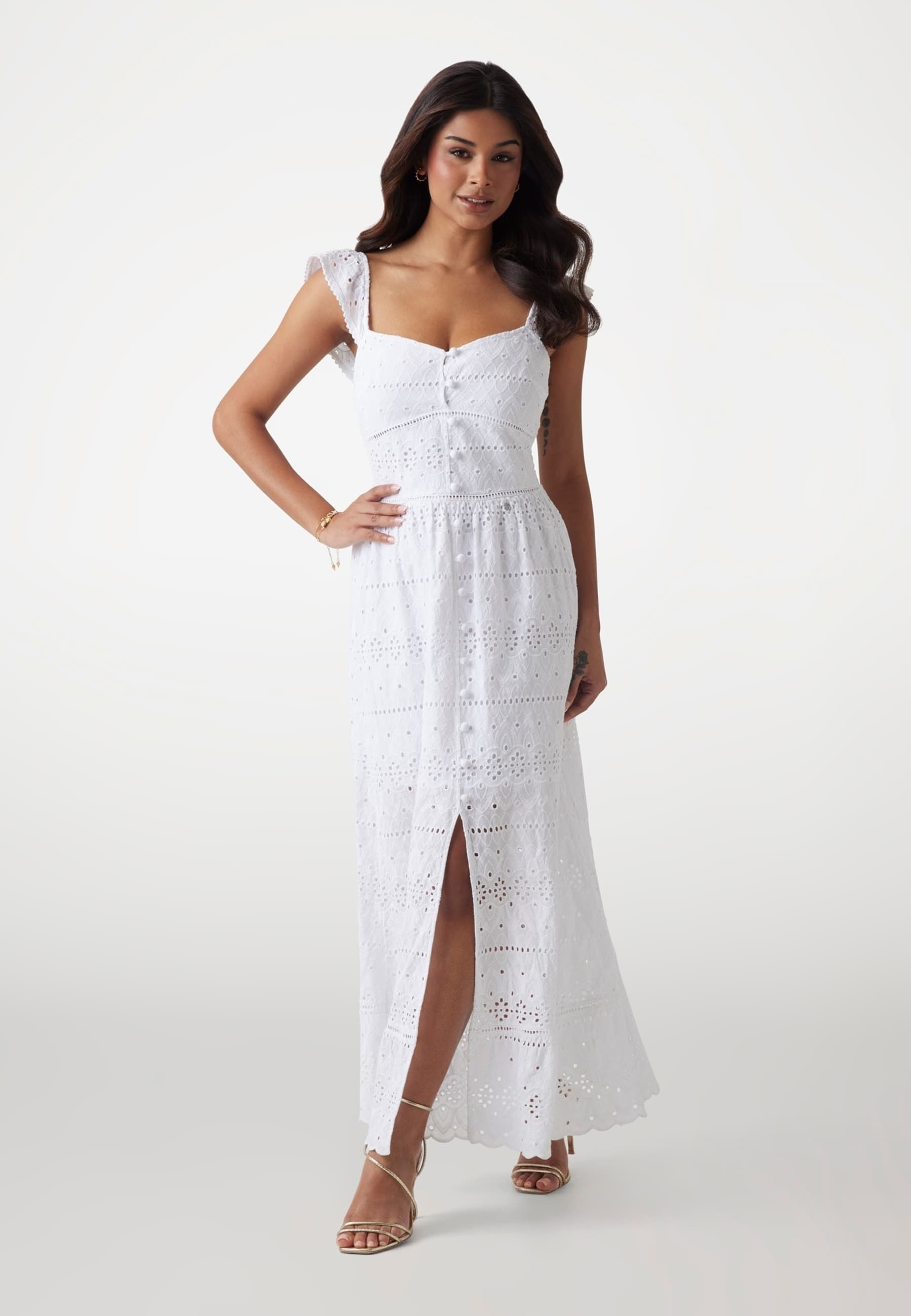 quarter sleeve lace dress 22963 main image 1