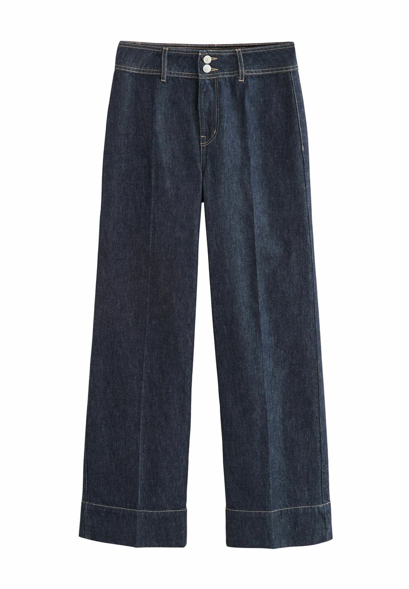 Next DOUBLE BUTTON WIDE LEG - Jeans relaxed fit - rinse