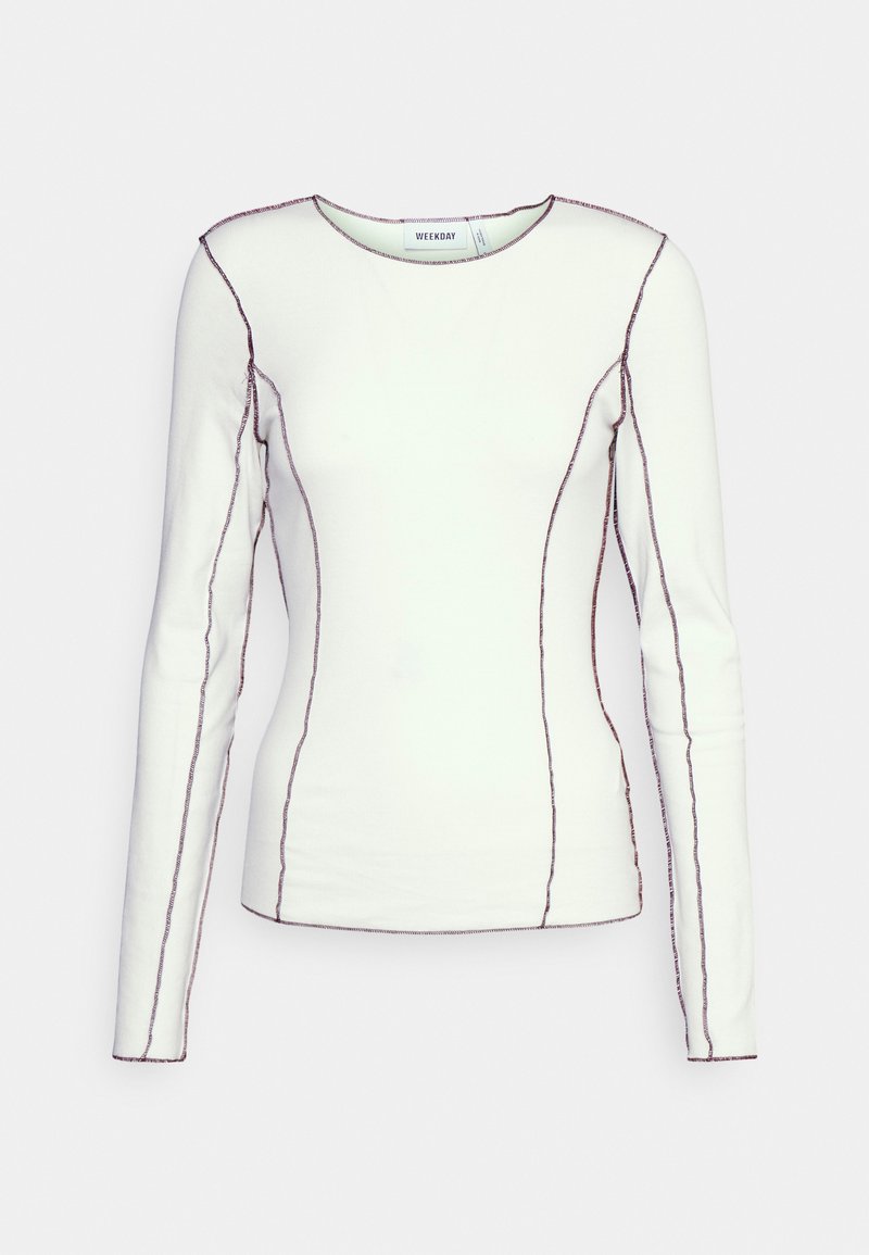 Damen T-Shirts | Weekday Langarmshirt off white/weiß - MZ14974 Damen T-Shirts | Weekday Langarmshirt off white/weiß - MZ14974