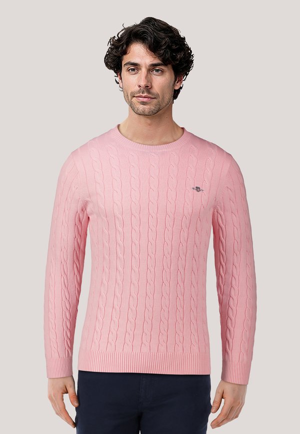 CABLE C-NECK REGULAR FIT - Strickpullover