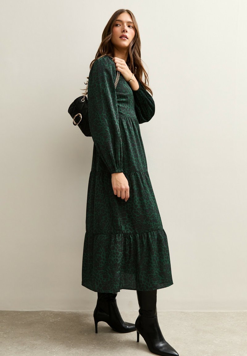 new look midi dress New Look Women's Stripe Button Through, Linen Midi Dress, Size 0, NWT