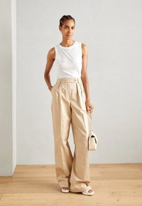 Marc O'Polo LONG ROUND NECK - Top - white