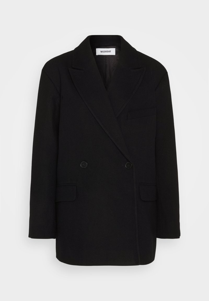 Weekday Halflange jas zwart