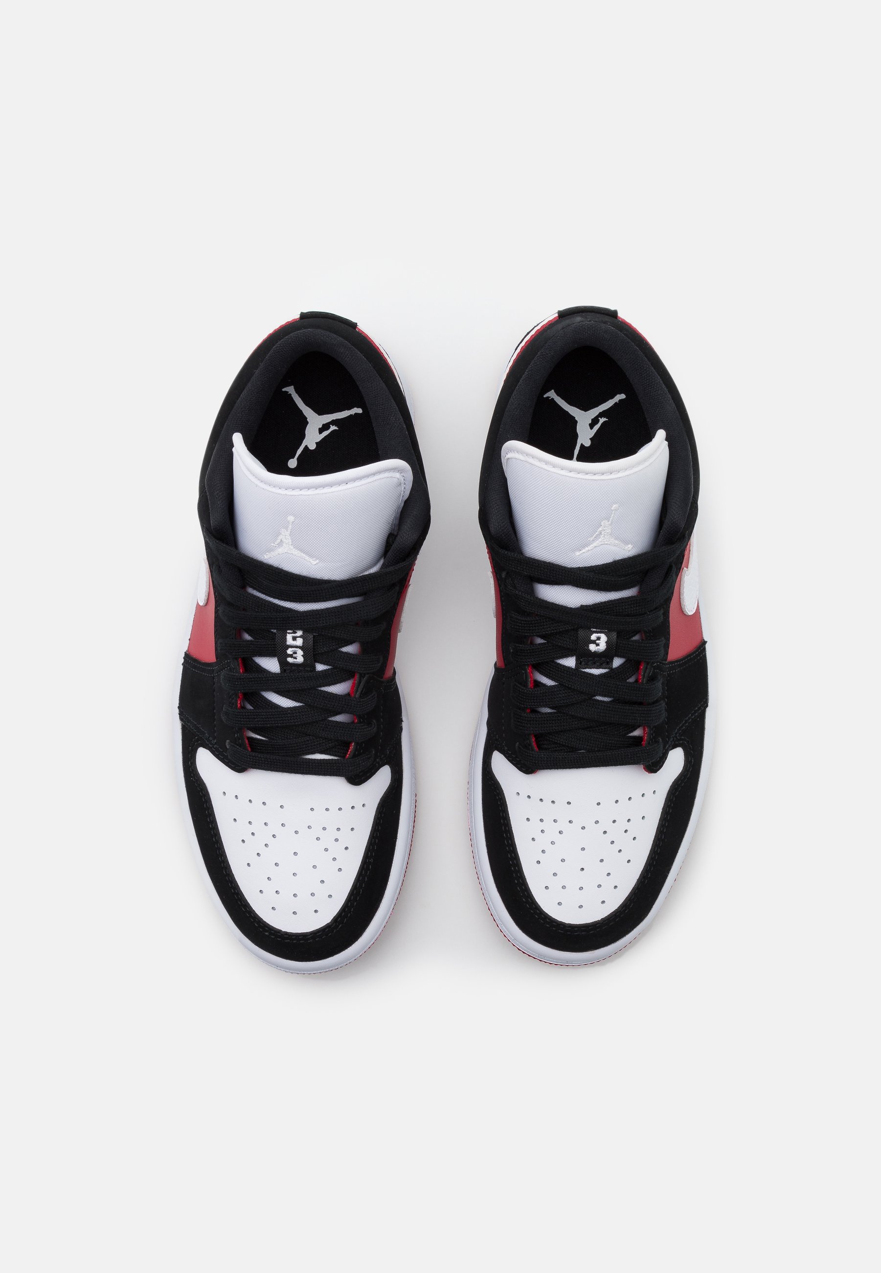 Jordan AIR 1 - Sneakers laag - black/white/gym red/Zwart - Zalando.nl