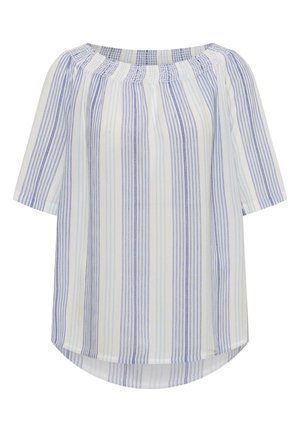 Cecil, CARMEN-BLUSE MIT STREIFENMUSTER - Blouse - deep river blue