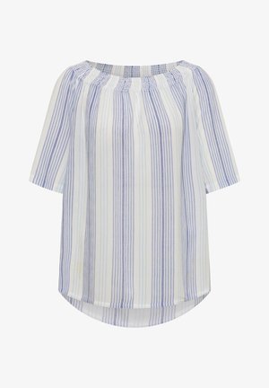 Cecil, CARMEN-BLUSE MIT STREIFENMUSTER - Blouse - deep river blue