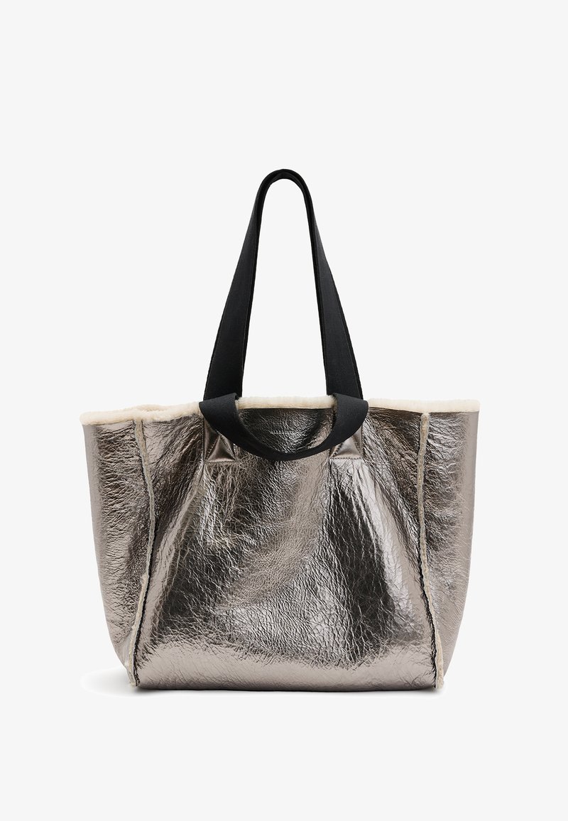 AllSaints IZZY SHEARLING - Cabas - taupe
