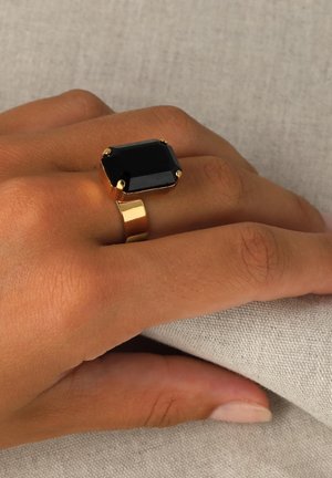 Otazu LADY DI - Ring - gold tone and black