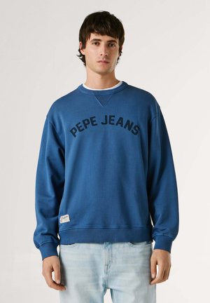 GIO CREW - Sweatshirt - washed navy blue