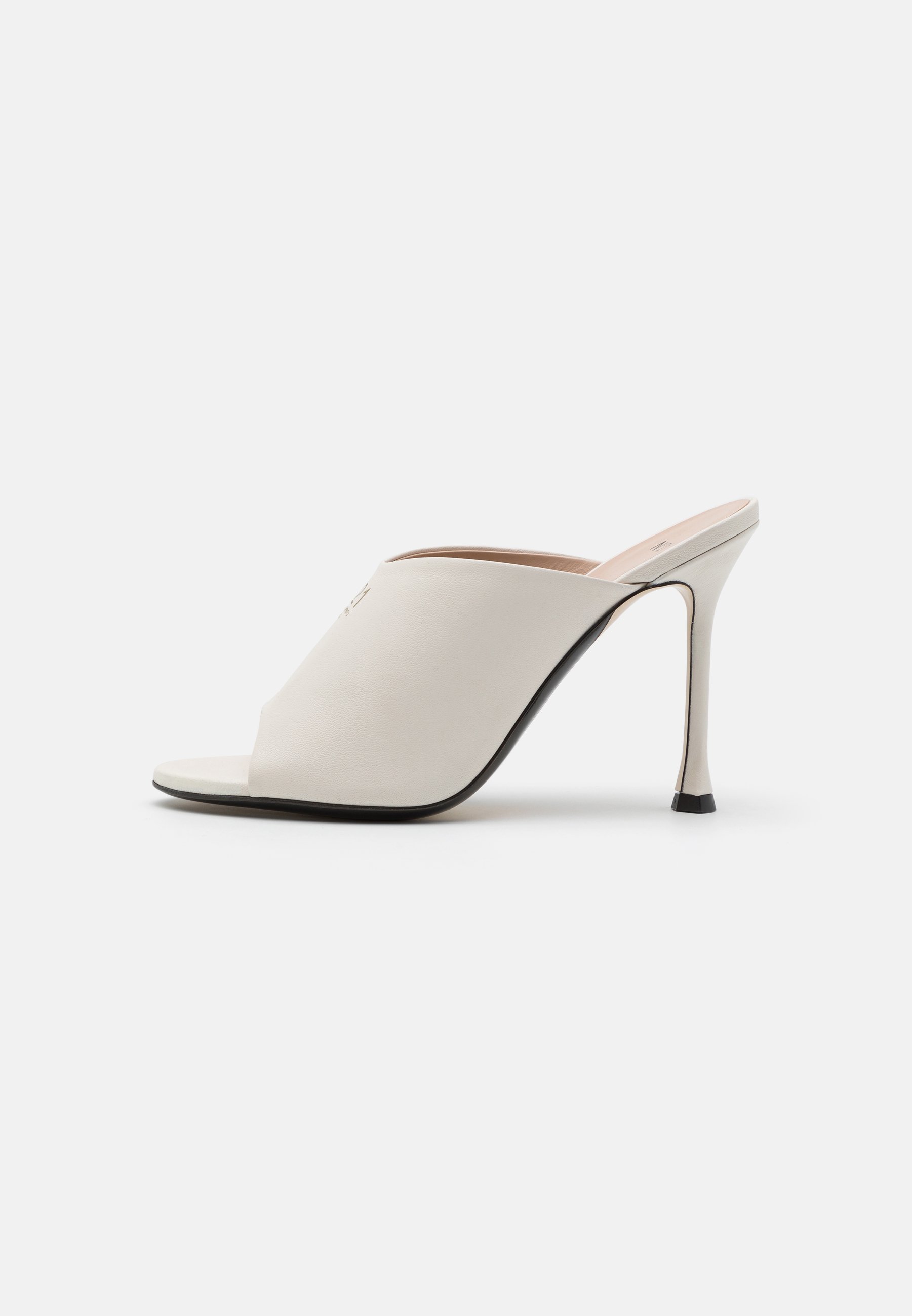 Off white heeled mules Clearance