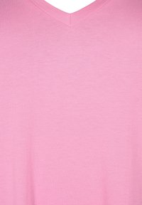 Zizzi SINGLE WITH V-NECK - T-shirts basic - rosebloom