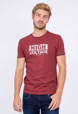 T-shirt imprimé - bordeaux