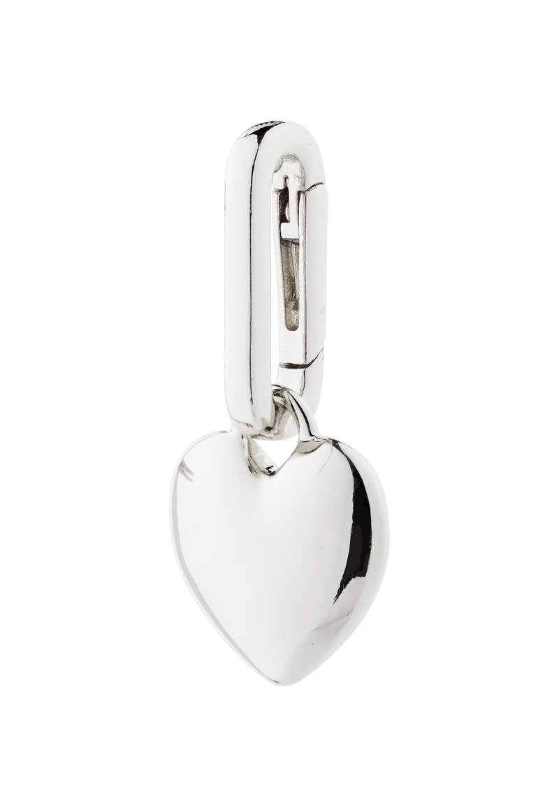 Pilgrim CHARM RECYCLED HEART PENDANT UNISEX - Obesek - silver-coloured