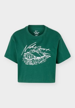 Nike Performance, TEE SLAM CROP - T-shirts print - gorge green