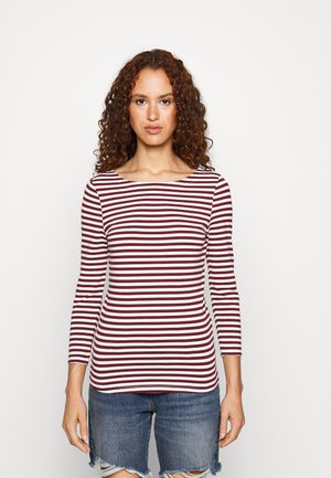 ONLY Tall ONLFIFI 3/4 BOATNECK BOX  - Μπλούζα με μακριά μανίκια - chocolate truffle/cloud dancer