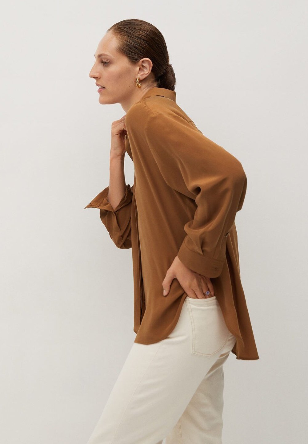 Mango MADE Skjorte braunbrun Zalando.no Mango MADE Skjorte braunbrun Zalando.no
