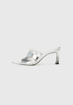 ANAIS CRACK - Muiltjes met hak - silver-coloured