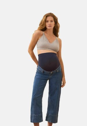 MATERNITY OVERBUMP PALAZZO - Flared Jeans - light blue wash