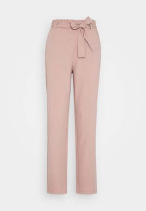 Pieces, PCBOSELLA PAPERBAG STRAIGHT PANTS - Nohavice - woodrose