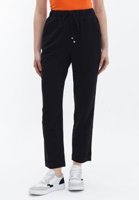 OXXO MIT MISCHUNG - Pantaloni - black