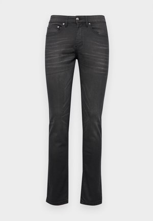 SLIM TROUSERS - Housut - black