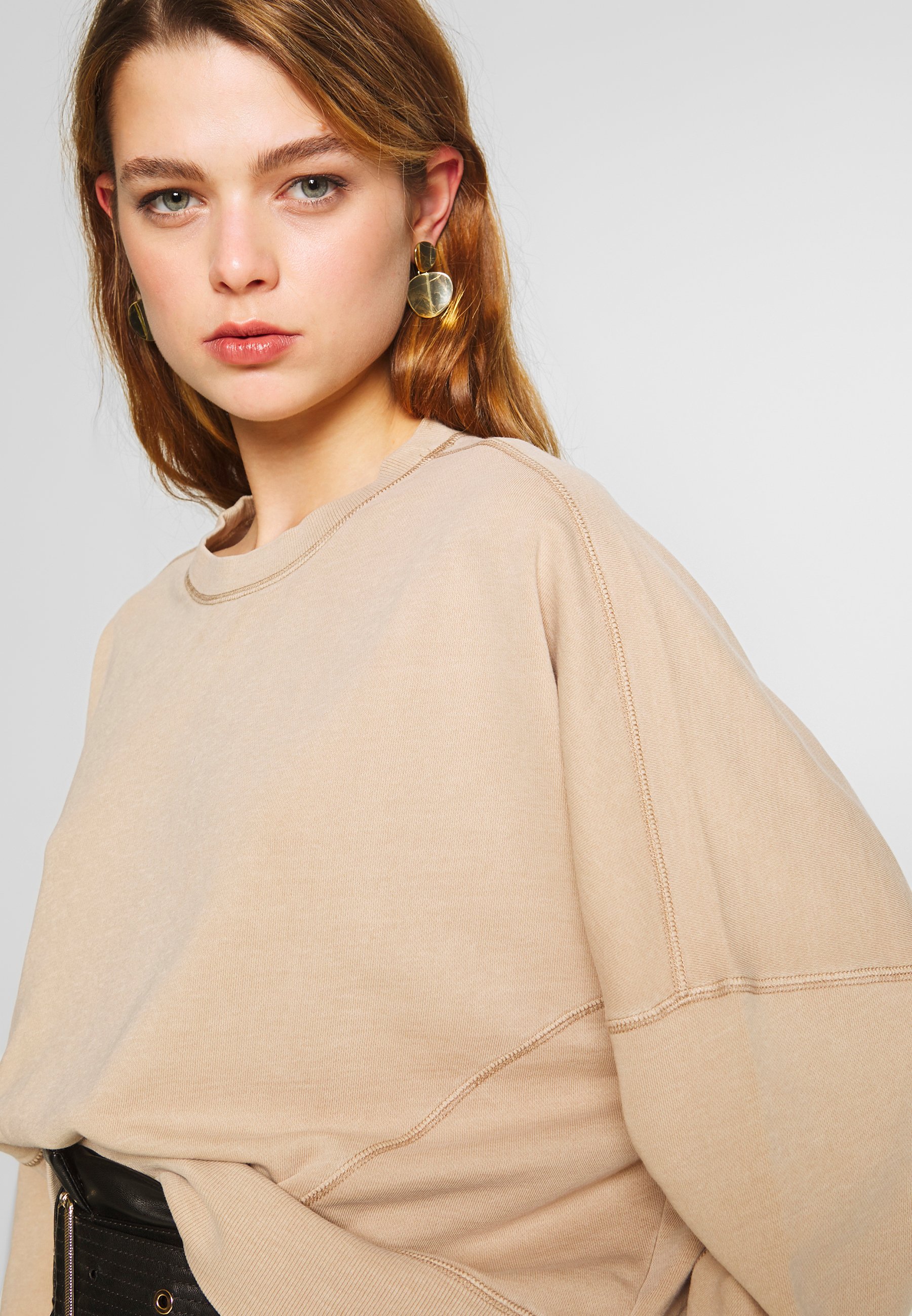 Cotton On HAYLIE BOXY PANEL CREW Sweater beige Zalando.nl Cotton On HAYLIE BOXY PANEL CREW Sweater beige Zalando.nl