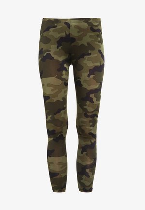 Urban Classics, LADIES CAMO LEGGINGS - Leggings - Trousers - wood