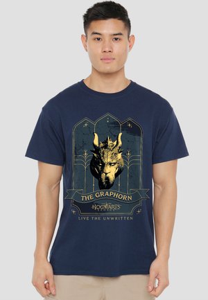 Warner Brothers, HOGWARTS LEGACY THE GRAPHORN - Print T-shirt - dark blue