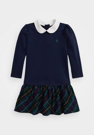 Polo Ralph Lauren PLAID SKIRT PONTE DRESS - Vestido informal - cruise navy