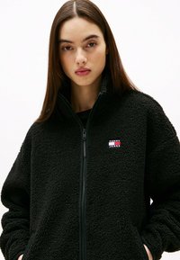 Tommy Jeans Fleecejakke - black